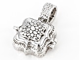Silver Hammered "Faithful You Are" Enhancer Locket