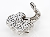 Silver Hammered "Faithful You Are" Enhancer Locket