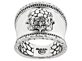 Silver Hammered "Faithful You Are" Ring