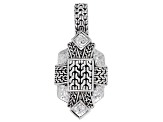 Silver "He's A Chain Breaker" Enhancer Pendant
