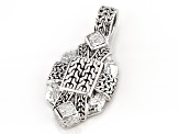 Silver "He's A Chain Breaker" Enhancer Pendant