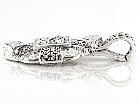 Silver "He's A Chain Breaker" Enhancer Pendant