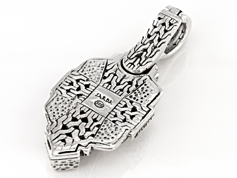 Silver "He's A Chain Breaker" Enhancer Pendant