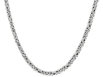 Picture of Sterling Silver 20" Byzantine Chain