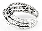 Sterling Silver Chainlink Hammered Ring