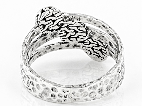 Sterling Silver Chainlink Hammered Ring