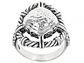 Silver "Passionate Prayer" Hammered Ring
