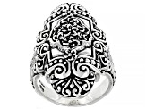 Silver "Reap Tremendous Rewards" Filigree Ring