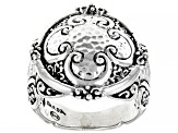 Sterling Silver "Seize His Moments" Hammered Ring