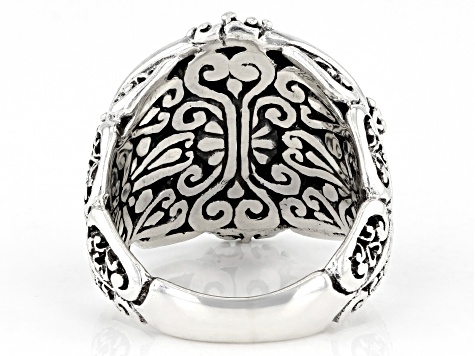 Sterling Silver "Seize His Moments" Hammered Ring