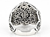 Sterling Silver "Seize His Moments" Hammered Ring