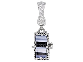 Blue Opal Silver Locket Enhancer Locket