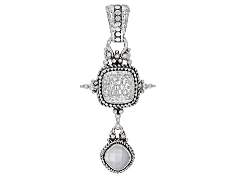 White Mother-of-Pearl Sterling Silver Pendant - SRA5667 | JTV.com