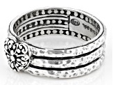 Silver "Filled My Heart" Stack Ring