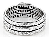 Silver "Filled My Heart" Stack Ring