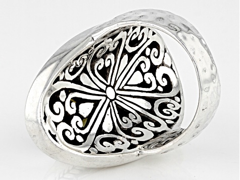 Olive Quartz Sterling Silver Ring 5.70ct