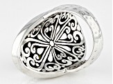 Olive Quartz Sterling Silver Ring 5.70ct