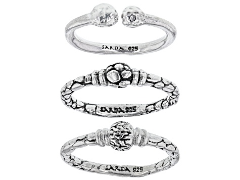 Silver "It Can Be Done" Stackable Set of 3 Rings