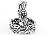 Silver "Help Through All Troubles" Stackable Set of 2 Rings