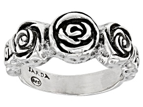 Silver "Roses of Hope" Ring