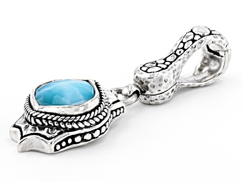 Blue Larimar Silver Enhancer Pendant - SRA5935 | JTV.com