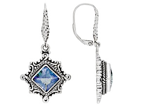 Lily Blues™ Quartz Silver Earrings 4.12ctw