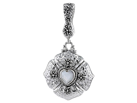 Mother-of-Pearl Silver Enhancer Pendant