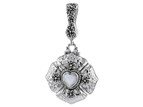 Mother-of-Pearl Silver Enhancer Pendant