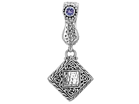 Blue Tanzanite Silver Enhancer Pendant .20ct