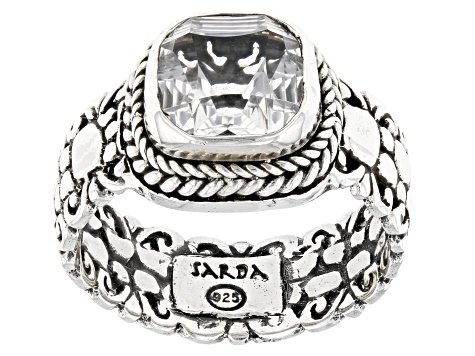 White Quartz Silver Ring 1.85ct
