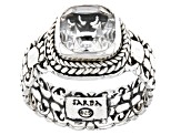 White Quartz Silver Ring 1.85ct