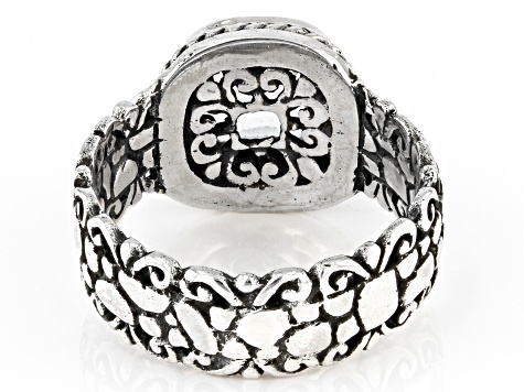 White Quartz Silver Ring 1.85ct