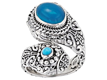 Picture of Paraiba Color Opal, Sleeping Beauty Turquoise Silver Ring