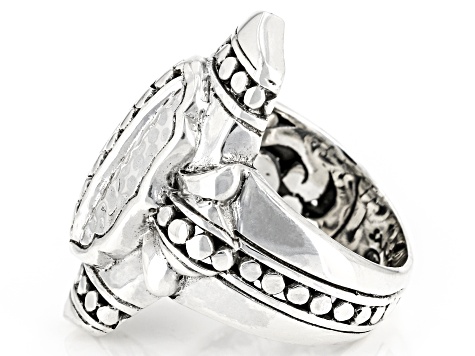 Silver "Trust Him In Everything" Ring