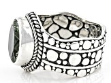 Green Prasiolite Sterling Silver Ring 3.35ct