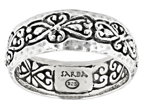 Silver "Prayer Changes Things II" Eternity Band Ring