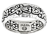 Silver "Prayer Changes Things II" Eternity Band Ring