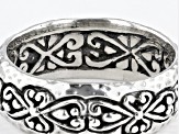 Silver "Prayer Changes Things II" Eternity Band Ring
