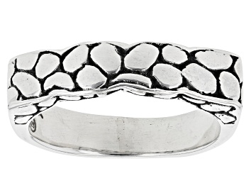 Picture of Silver "Intertwined Peace" Watermark Band Ring