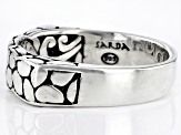 Silver "Intertwined Peace" Watermark Band Ring