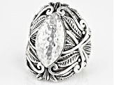 Sterling Silver "Peace Be Still" Statement Ring