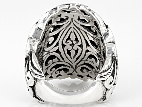 Sterling Silver "Peace Be Still" Statement Ring