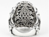 Sterling Silver "Peace Be Still" Statement Ring