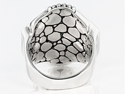 Silver "Anchor To My Soul" Watermark Mens Ring