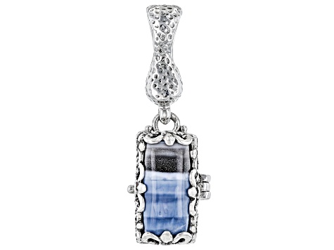 Blue Opal Silver Locket Enhancer Locket