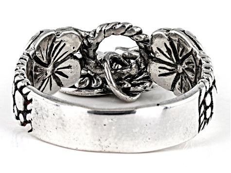 Sterling Silver Frangipani Charm Ring
