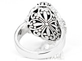 Silver "Whatever Is Pure" Cross Ring