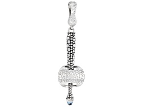 Swiss Blue Topaz Silver Enhancer Pendant 1.23ct