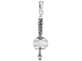 Swiss Blue Topaz Silver Enhancer Pendant 1.23ct