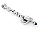 Swiss Blue Topaz Silver Enhancer Pendant 1.23ct